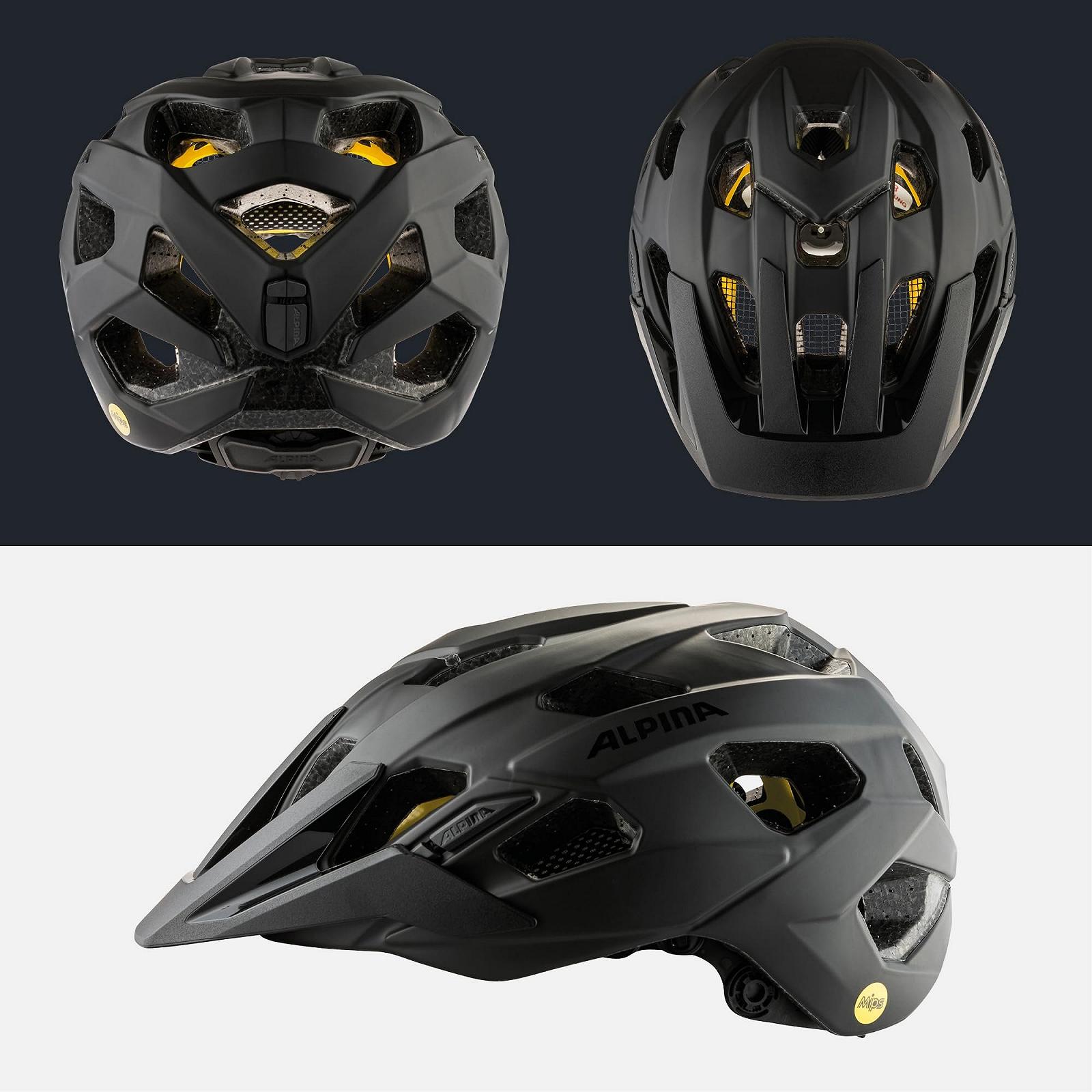 Шолом ALPINA Plose MIPS, для ендуро та MTB велосипедів, з антибактеріальною підкладкою, для дорослих, оптимальний захист, фото №4