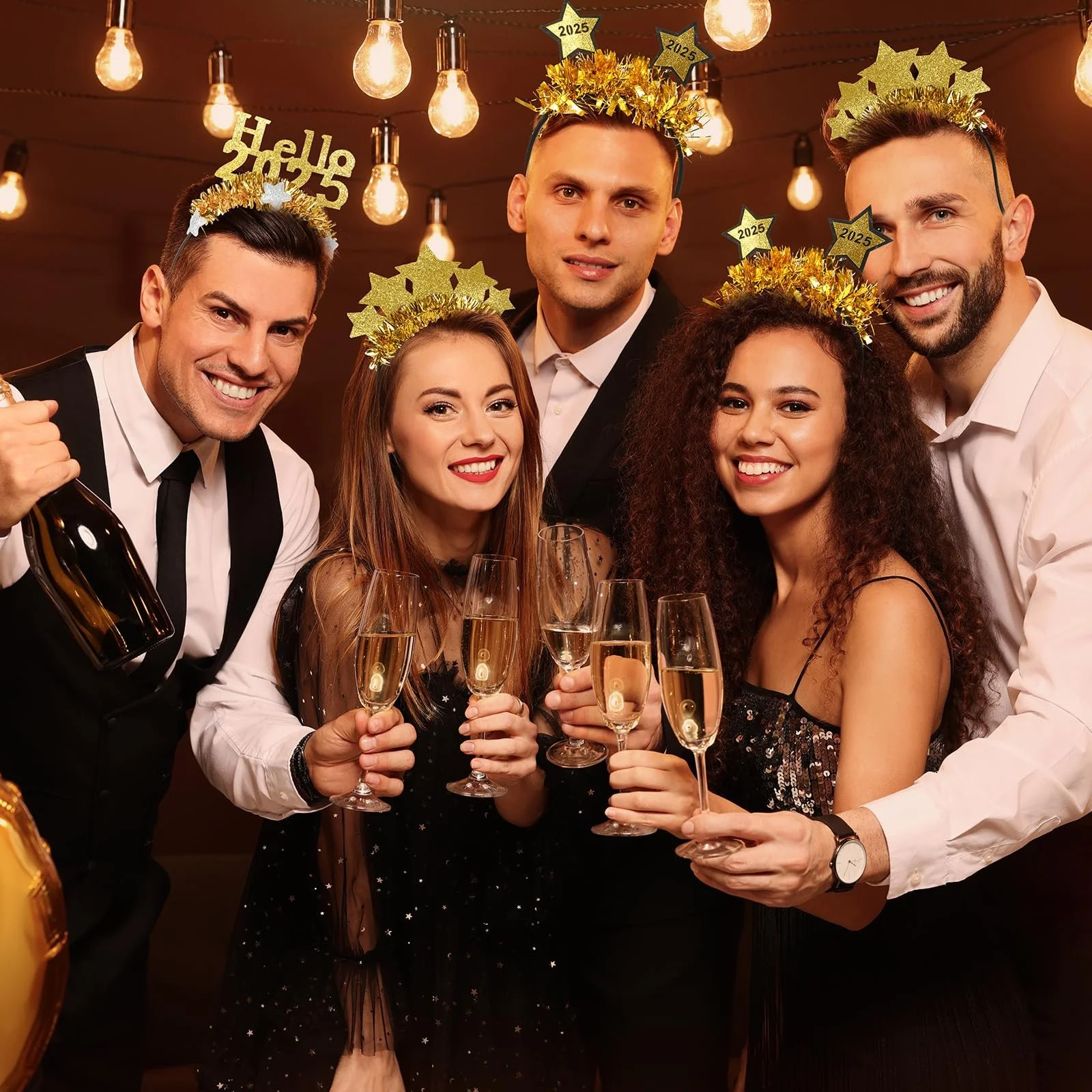 Набір з 3 новорічних обручів на голову, фото №4 Набір з 3 новорічних обручів на голову, фото №4