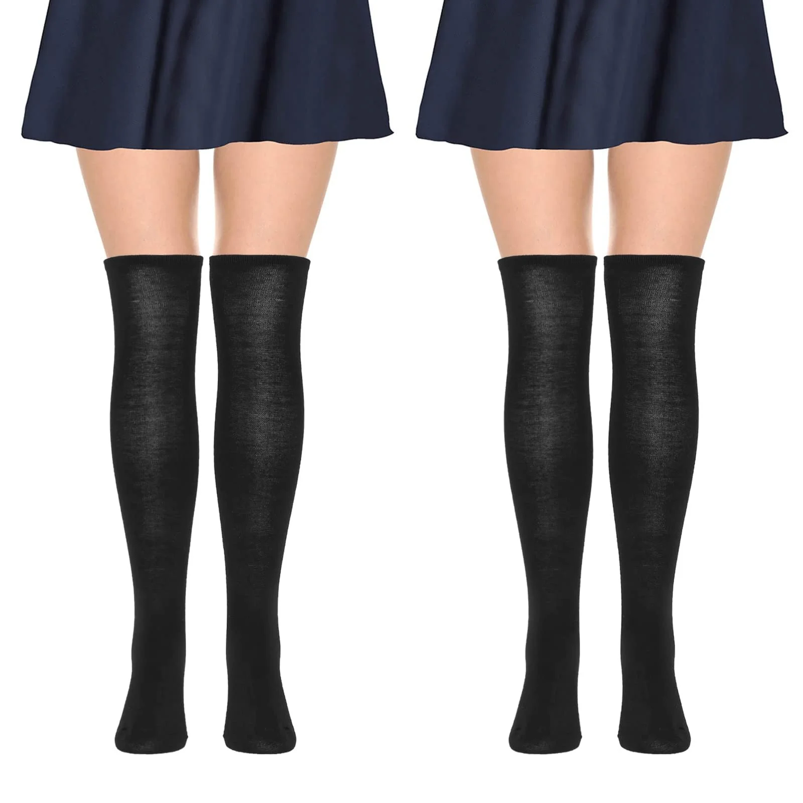 Высокие носки WLLHYF для женщин и девушек, хлопковые, очень длинные носки для женщин, гетры выше колена, носки для сапог для женщин и девушек, фото №8