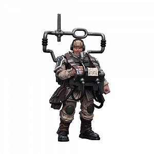 Фигурка Joytoy Warhammer 40K 1/18 Astra Militarum Cadian Command Squad Veteran with Master Vox - Фото 1