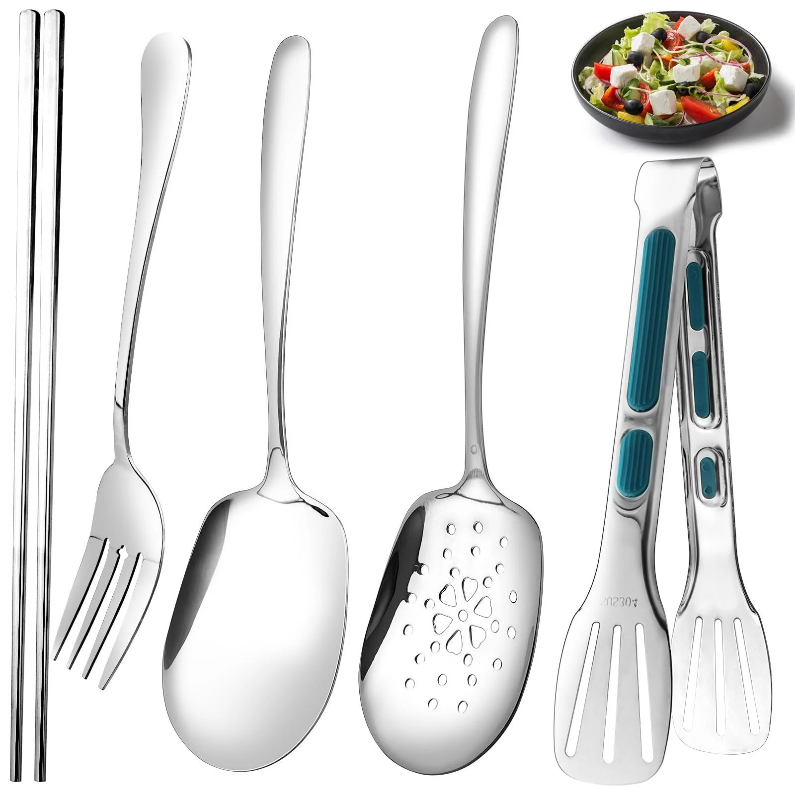 Набір сервірувальних ложок 5 шт, фото №1