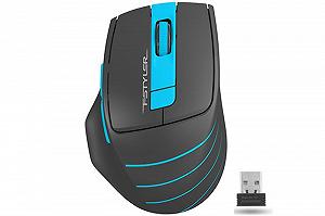 Компьютерная мышь беспроводная A4Tech FG30 Black/Blue USB - Фото 1