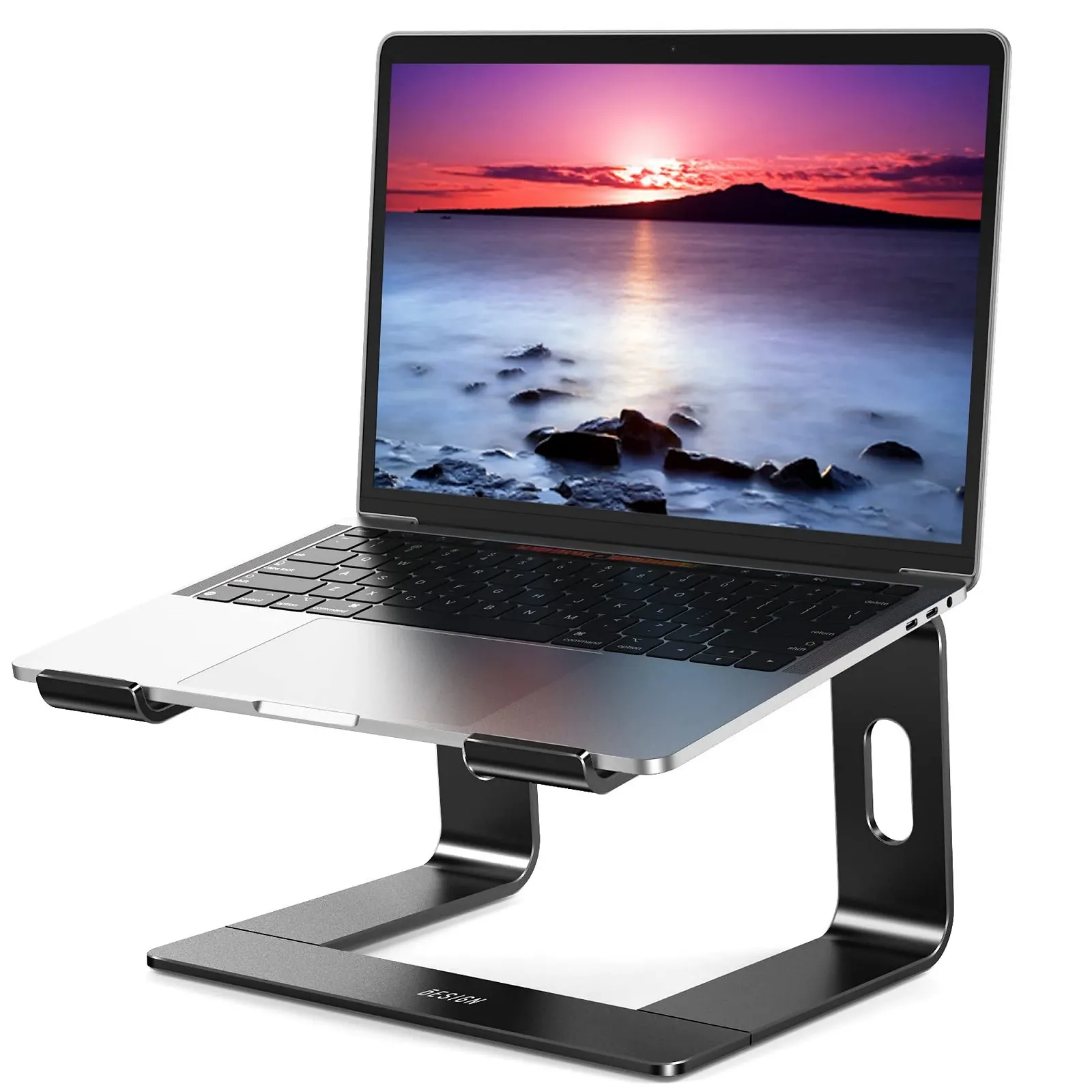 Подставка для ноутбука BESIGN LS03S алюминиевая, эргономичная, совместима с ноутбуками 10-15.6 дюймов, металлическая, черная, фото №1 Подставка для ноутбука BESIGN LS03S алюминиевая, эргономичная, совместима с ноутбуками 10-15.6 дюймов, металлическая, черная, фото №1