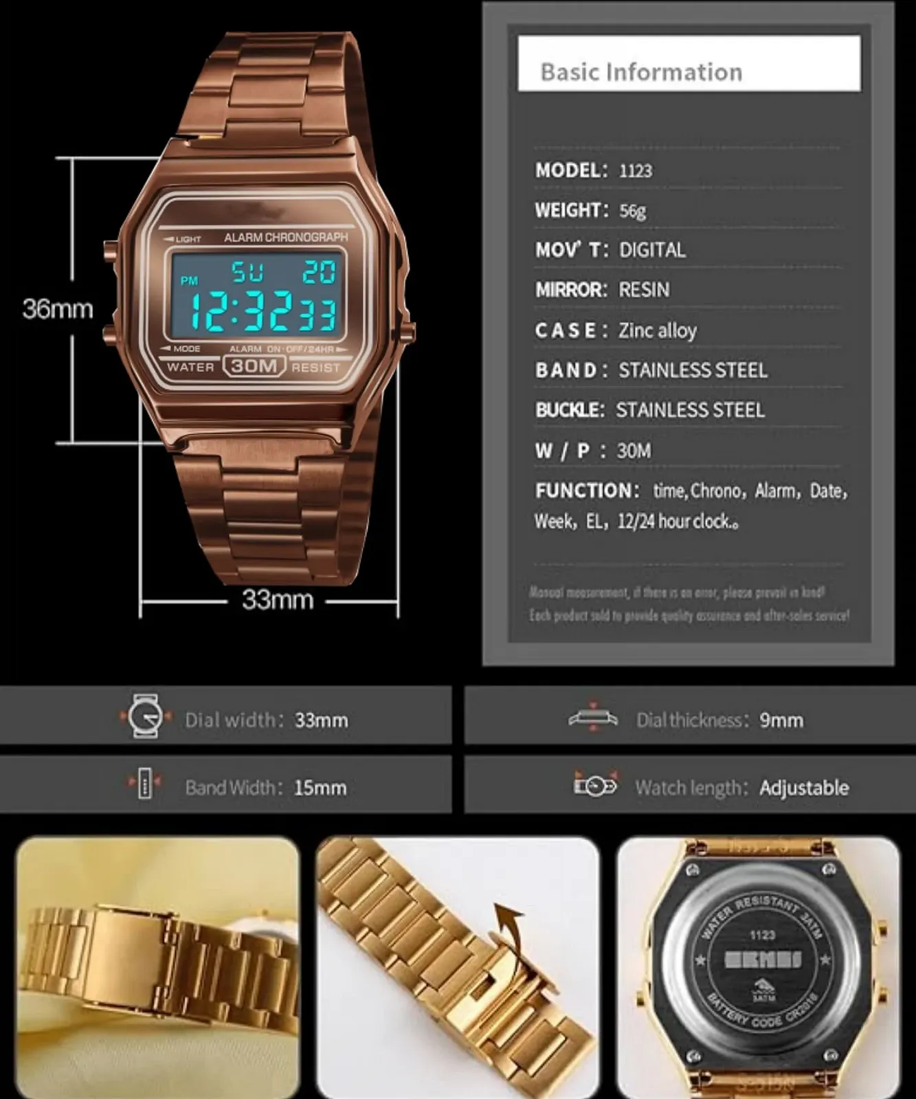 Діловий наручний годинник Nicoone Luxuri", 30 м, водонепроникний, спортивний, фото №3 Діловий наручний годинник Nicoone Luxuri", 30 м, водонепроникний, спортивний, фото №3