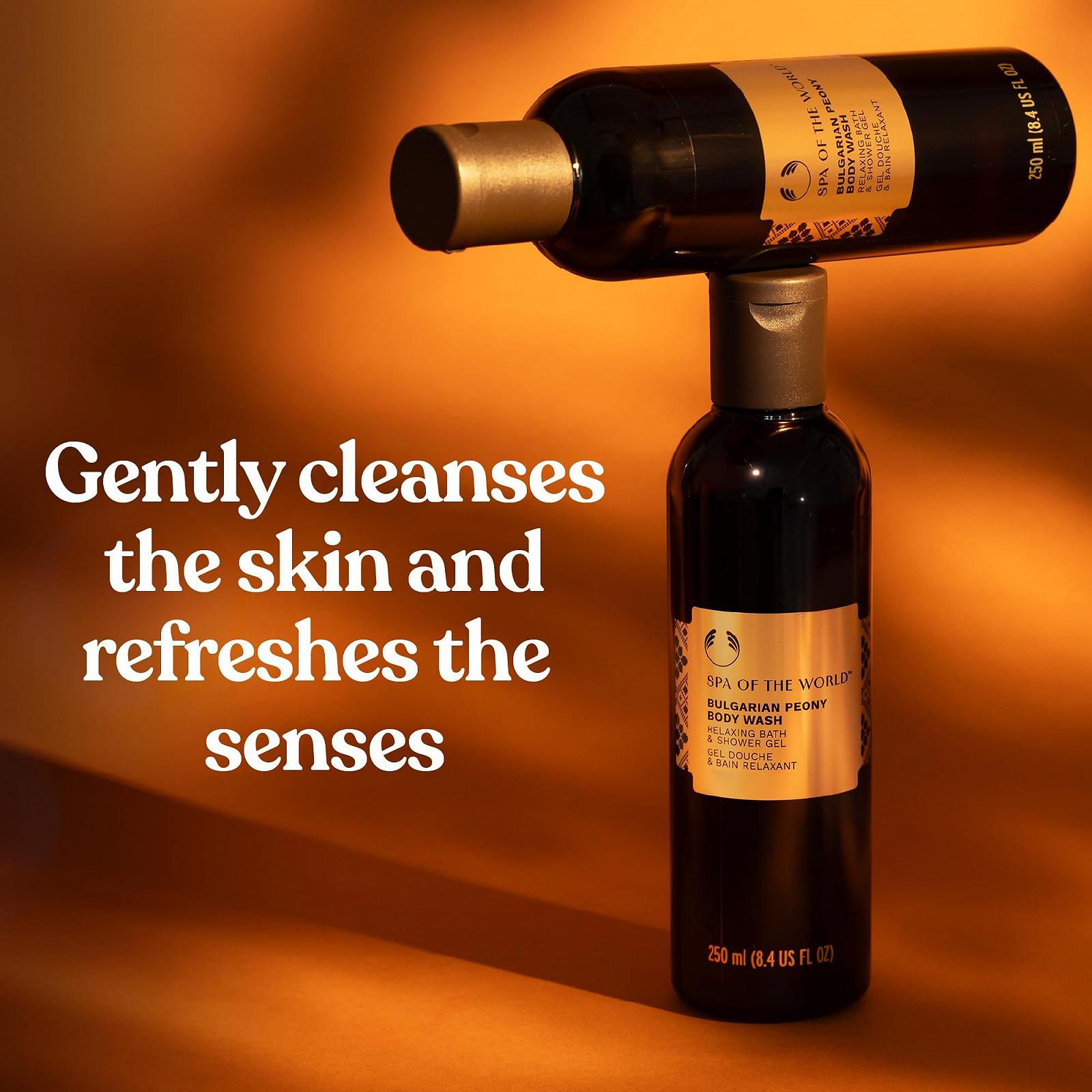 Гель для душу The Body Shop Spa of the World Bulgarian Peony з екстрактом свіжої півонії веганський, 250 мл, фото №2