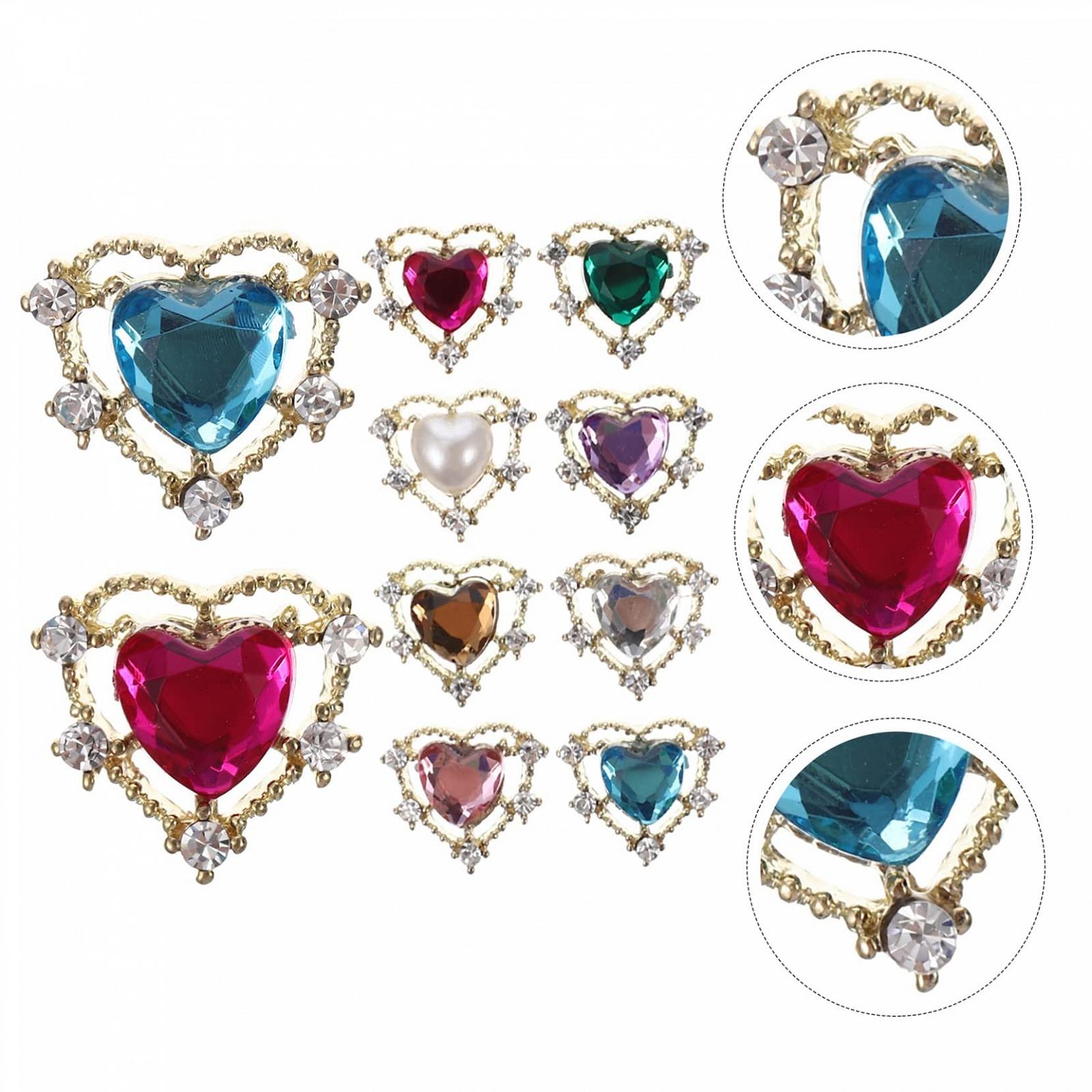 Стразы для ногтей WOONEKY 3 Набора Цинковый сплав Акриловые декоративные шармы 10 шт * 3, фото №4