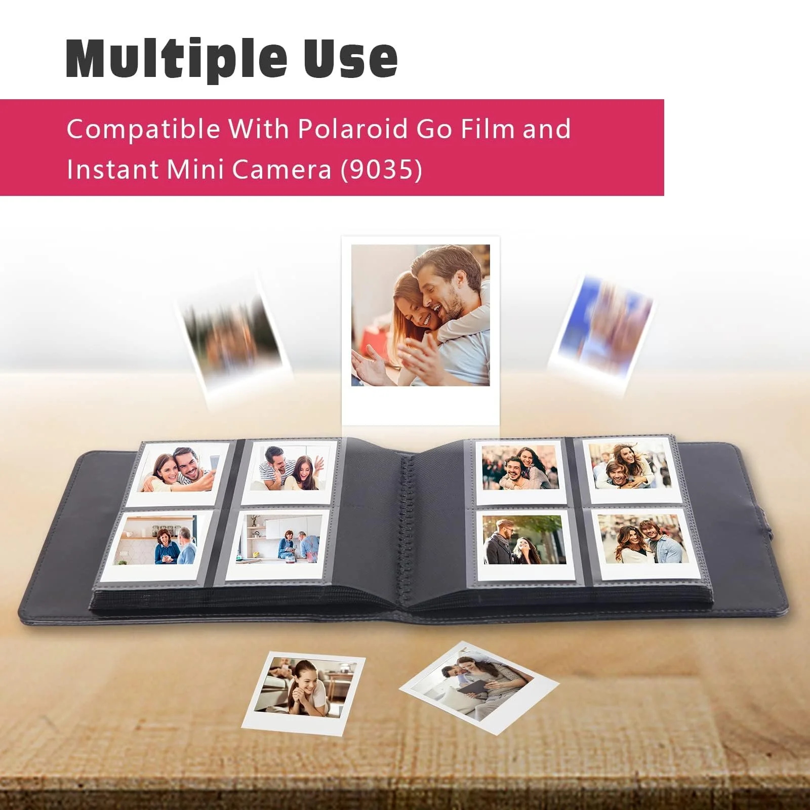 Фотоальбом для Polaroid Go 256 карманов, Черный, фото №2 Фотоальбом для Polaroid Go 256 карманов, Черный, фото №2