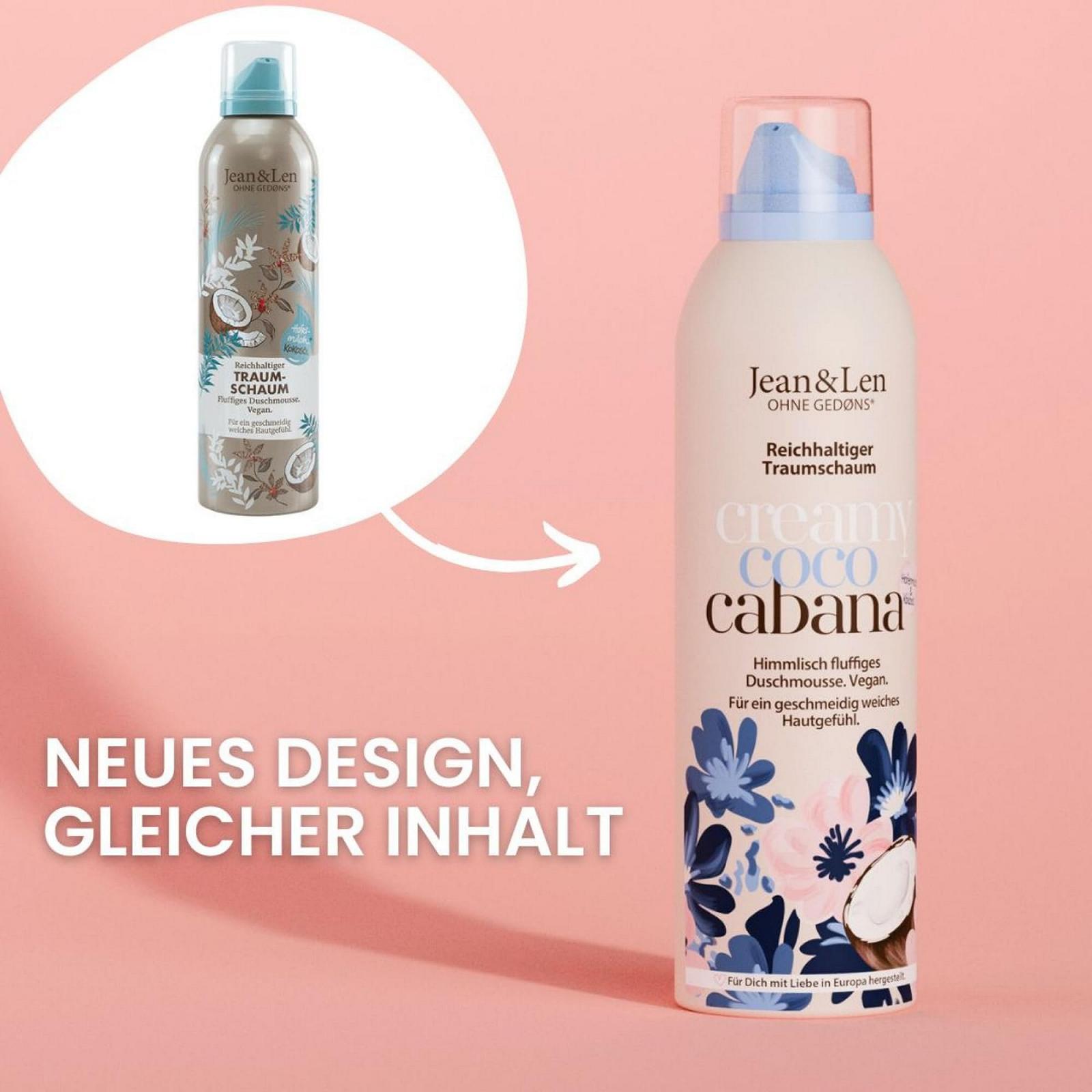 Пена-гель для душа Jean & Len Rich Dream Foam Coconut & Oat Milk 200 мл, фото №5