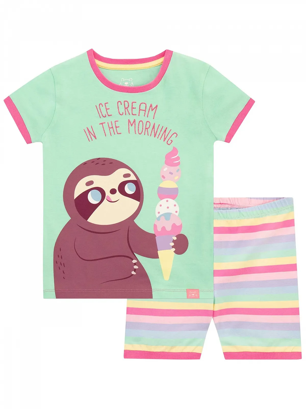 Пижама Harry Bear Slim Fit Sloth для девочек, фото №1 Пижама Harry Bear Slim Fit Sloth для девочек, фото №1