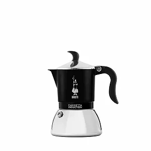 Кофеварка Bialetti Fiammetta Индукционная 2 чашки (100 мл) Черная - Фото 1