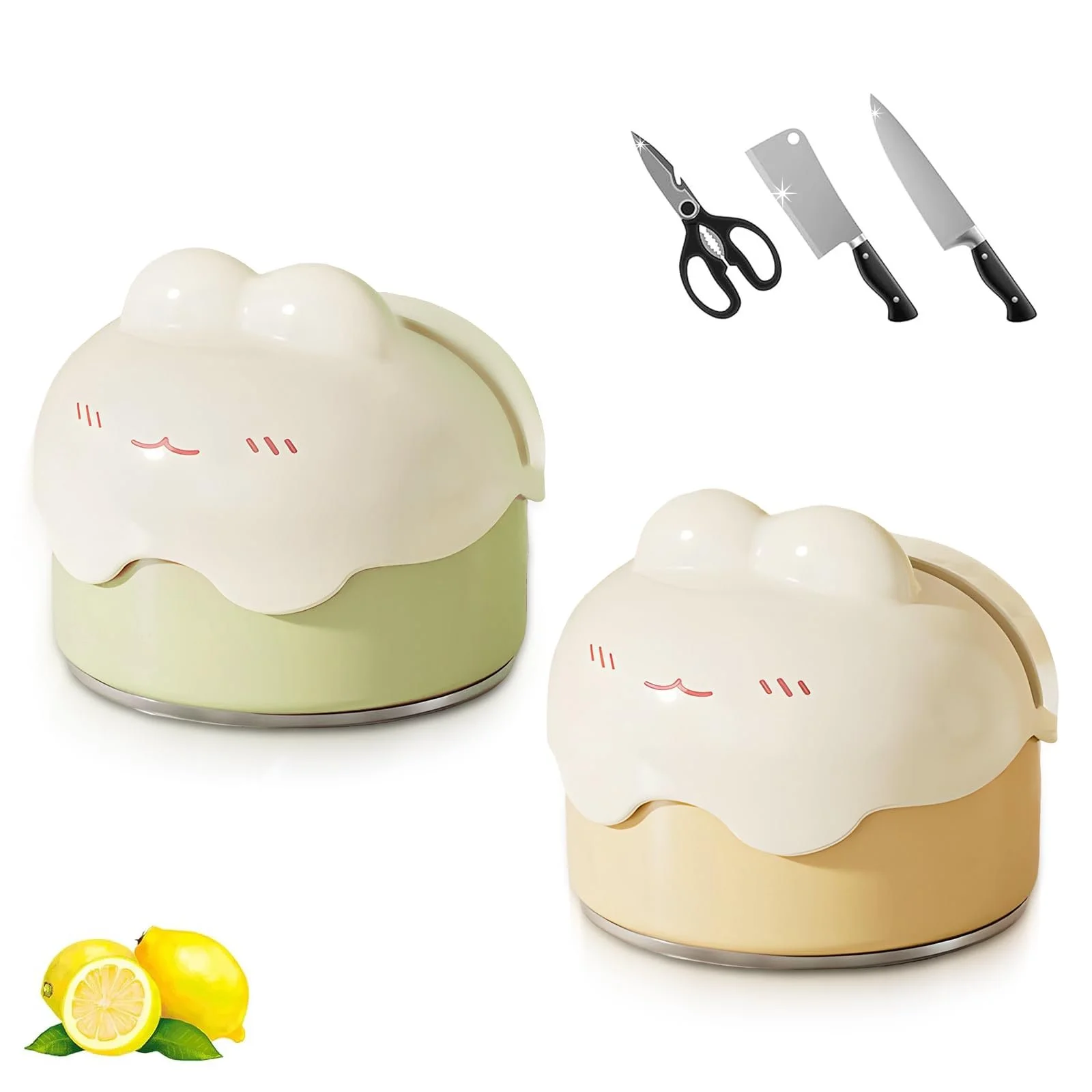 Ручная точилка для ножей Pack of 2 Professional на присоске, фото №1