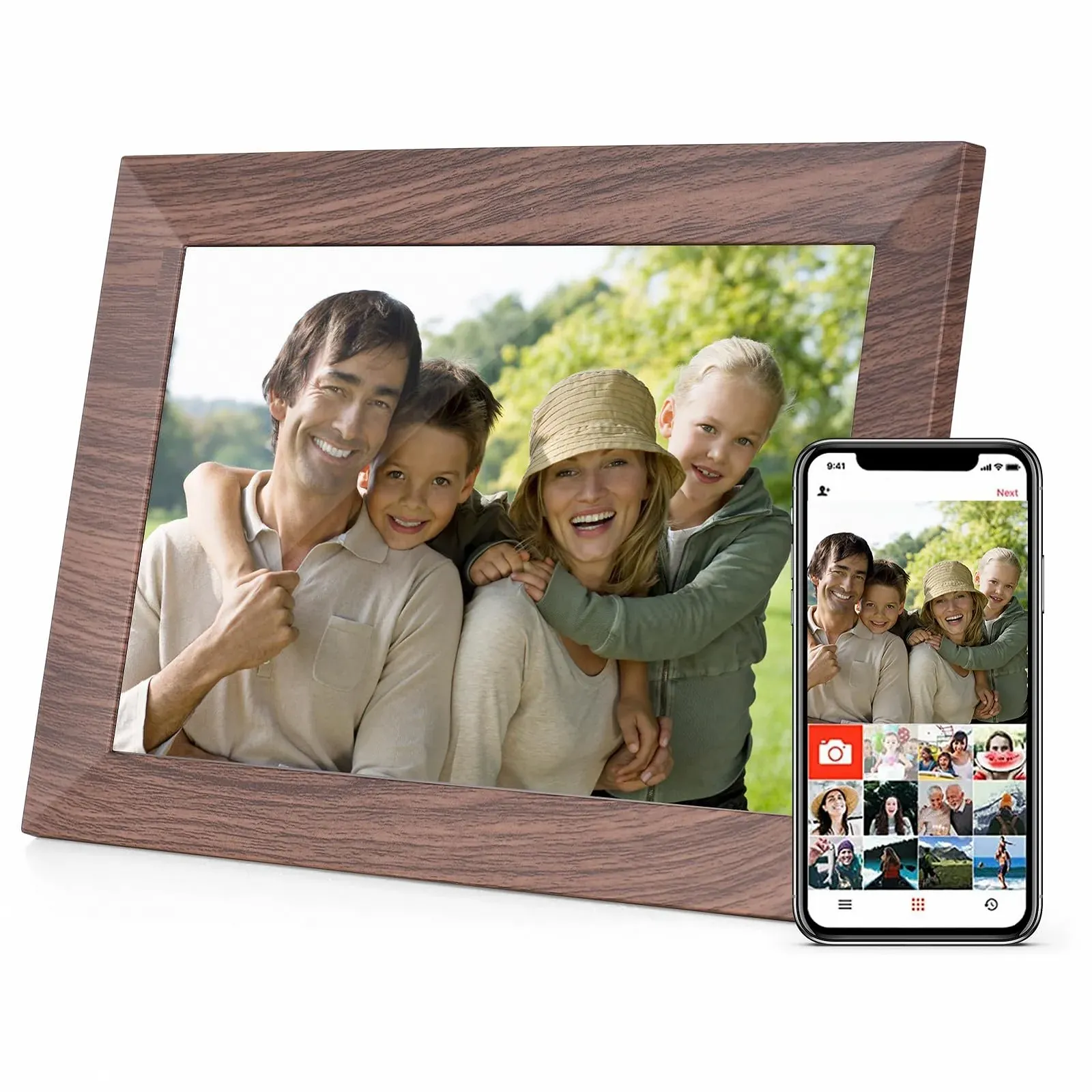 Цифровая фоторамка Andoer WiFi 10.1 дюйма IPS Touch Screen 16 GB Automatic Rotation, фото №1 Цифровая фоторамка Andoer WiFi 10.1 дюйма IPS Touch Screen 16 GB Automatic Rotation, фото №1