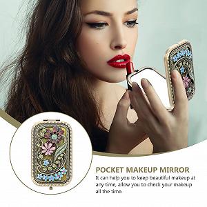 Зеркало Angoily 3st Карманное компактное складное прямоугольное металлическое для путешествий цена на synthetic.ua - Фото 1 Зеркало Angoily 3st Карманное компактное складное прямоугольное металлическое для путешествий synthetic.ua - Фото 1