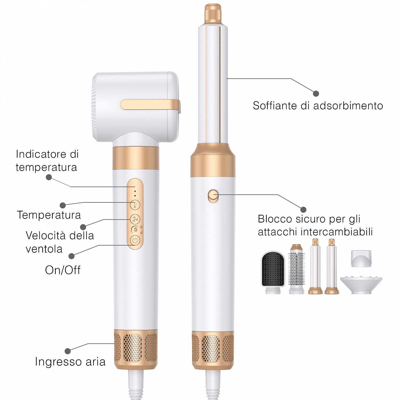 Мультистайлер Golden Goods Airstyler 7-in-1 1400W 110000 RPM Ion, фото №9 Мультистайлер Golden Goods Airstyler 7-in-1 1400W 110000 RPM Ion, фото №9