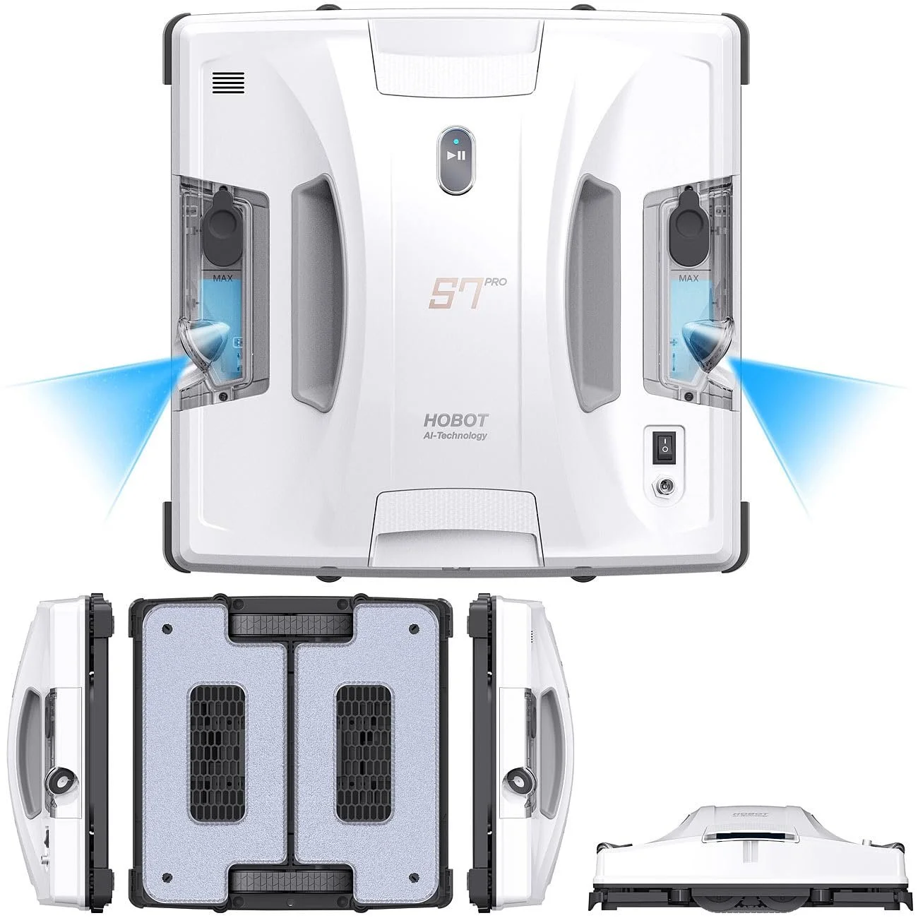 Робот для миття вікон Sichler Exclusive HOBOT S7 Pro Professional, подвійний розпилювач та склоочисник, App, фото №8 Робот для миття вікон Sichler Exclusive HOBOT S7 Pro Professional, подвійний розпилювач та склоочисник, App, фото №8