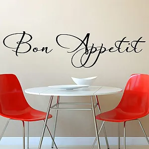 Наклейка на стіну Gran Dora 1056 W Bon Appetit Kitchen Quote - Фото 1