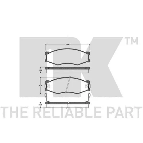 Напрямна втулка, гальмівний супорт NK 8936014 для переднього та заднього моста, фото №2