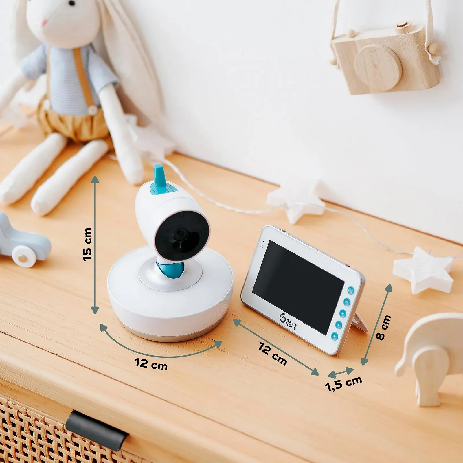 Відеоняня Babymoov YOO Moov 360 Degree з дистанційним керуванням, фото №7