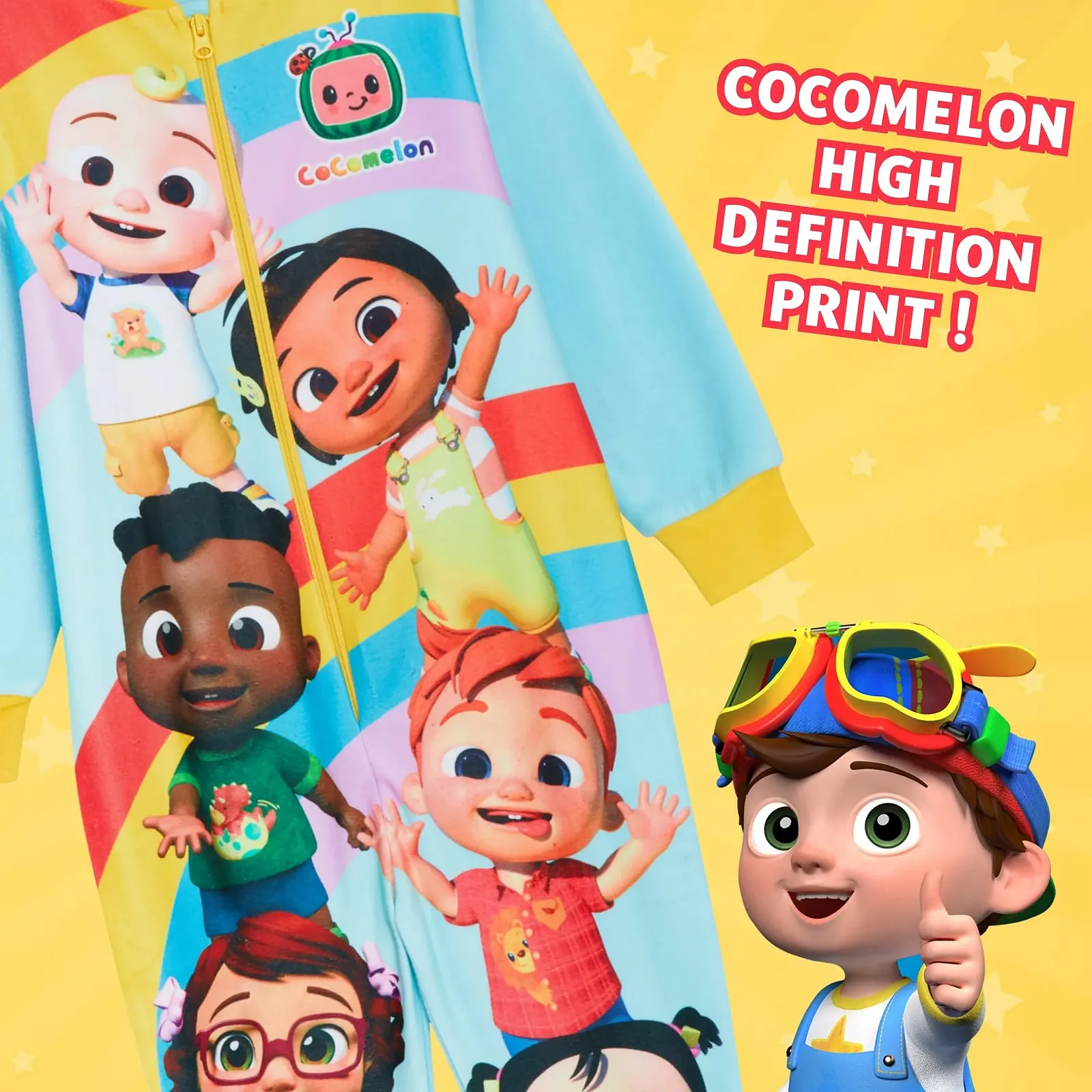 Дитячий комбінезон CoComelon, флісова піжама, блискавка, унісекс, фото №3 Дитячий комбінезон CoComelon, флісова піжама, блискавка, унісекс, фото №3