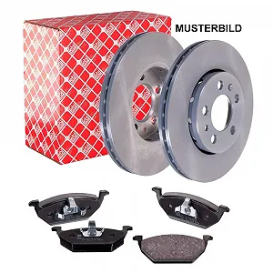 Тормозной диск FEBI BILSTEIN 09073 для NISSAN RENAULT DACIA передняя ось - Фото 1