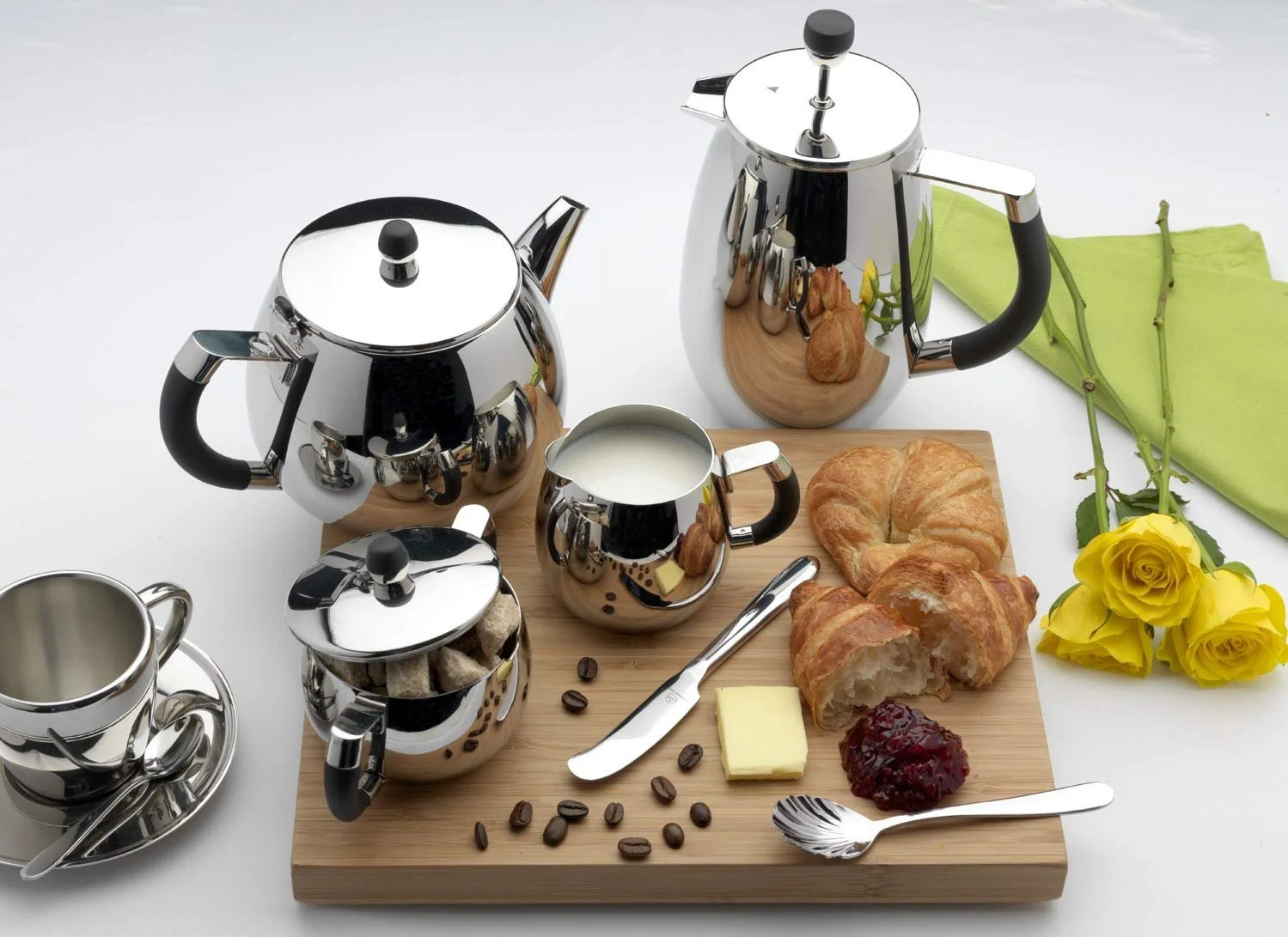 Чайник-заварник Grunwerg Подвійні стінки з фільтром-вставкою Нержавіюча сталь 18/10 1,0 л, фото №5