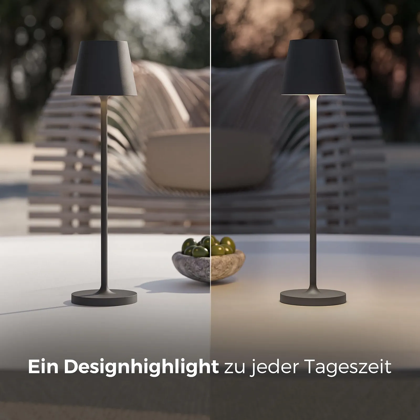 LED Настільна лампа Nova Light 2700 K Бездротова з димуванням Акумулятор 2200 мАг Станція зарядки IP54, фото №3