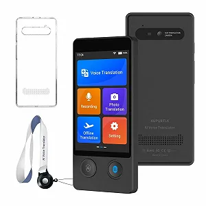 Устройство для голосового перевода Xupurtlk W12 144 языков Черный - Фото 1