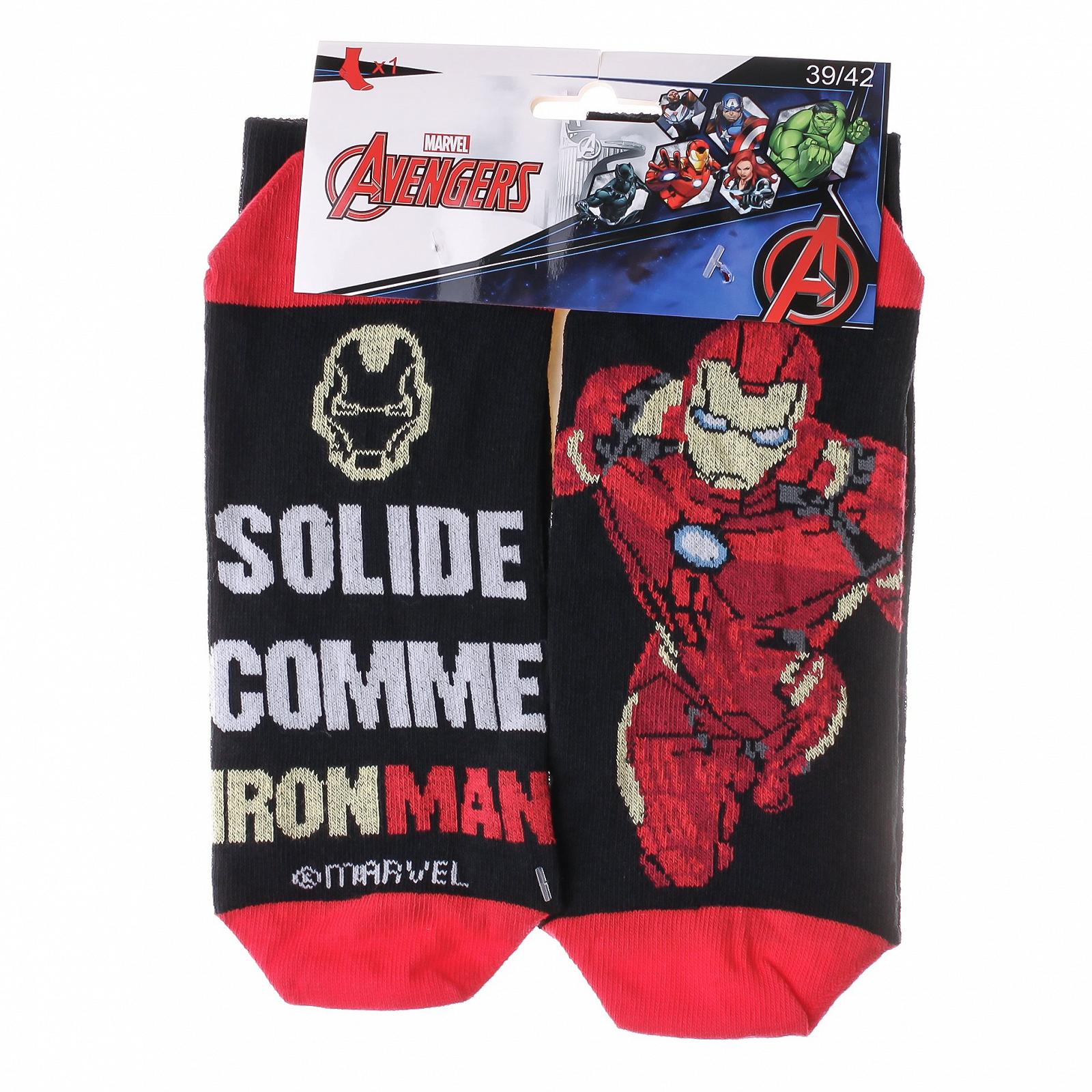 Носки Avengers IRON MAN Черный, Красный 39-42, фото №2