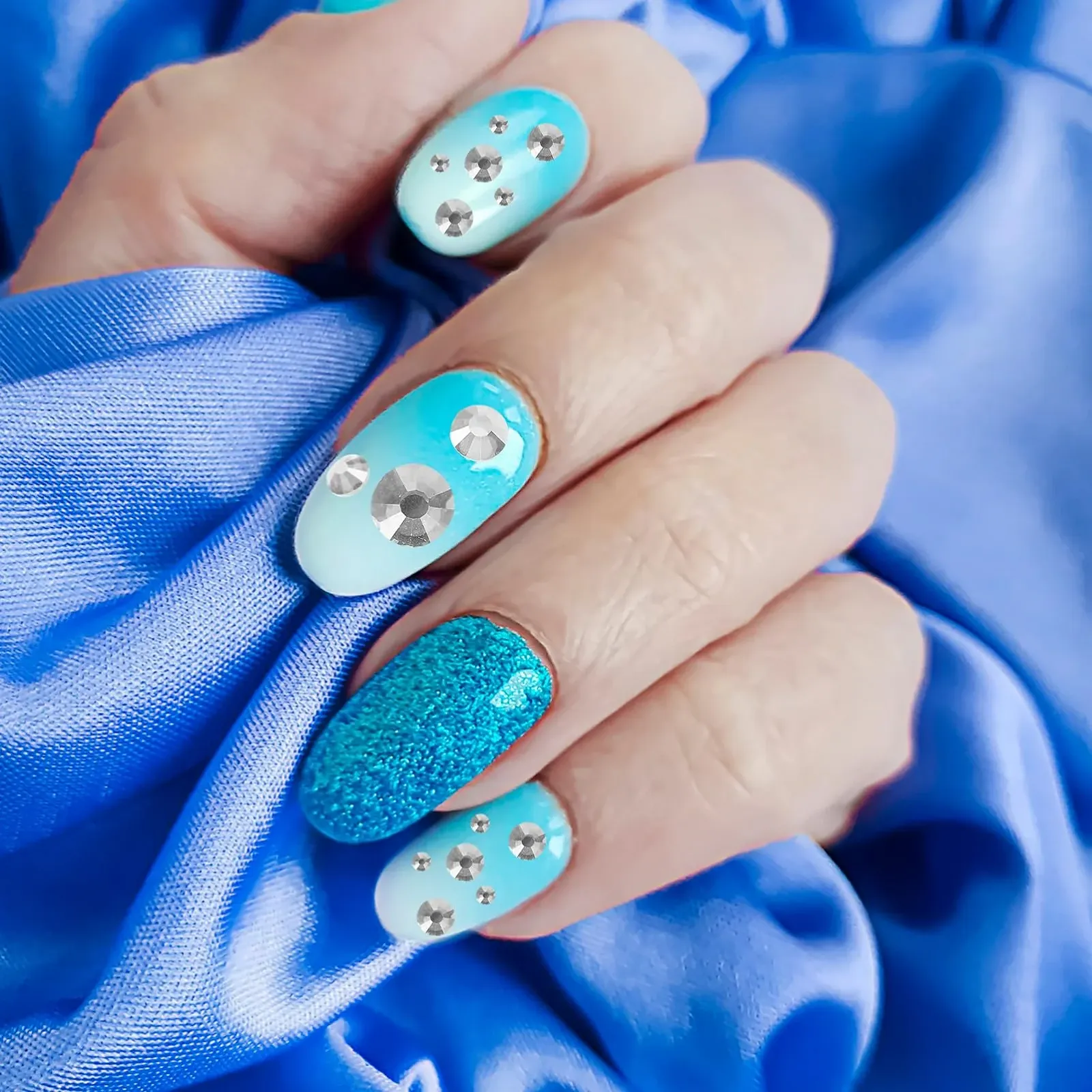 Стрази для нігтів Healeved 1440шт прикраси для манікюру, аксесуари з плоскою задньою частиною, фото №9