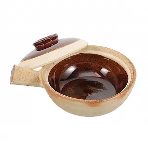 Кастрюля керамическая SOIMISS с крышкой для супа и тушения - Фото 1