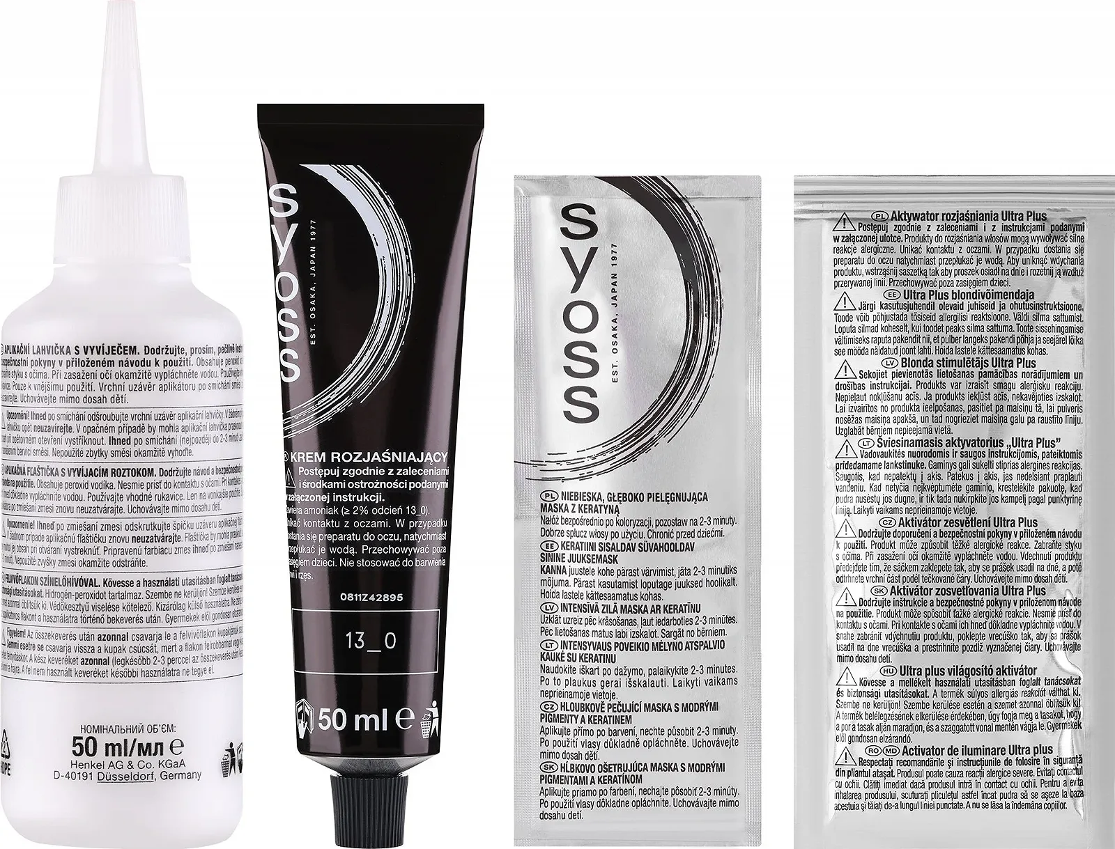 Краска Syoss Color Coloration 13_0 Ultra Brightener Уровень 3 / Осветлитель для темных волос / С эффектом против желтизны, фото №2