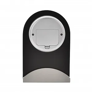 Настольные часы Widdop and Co W2912, стекло и дерево, современные, черные synthetic.ua - Фото 1