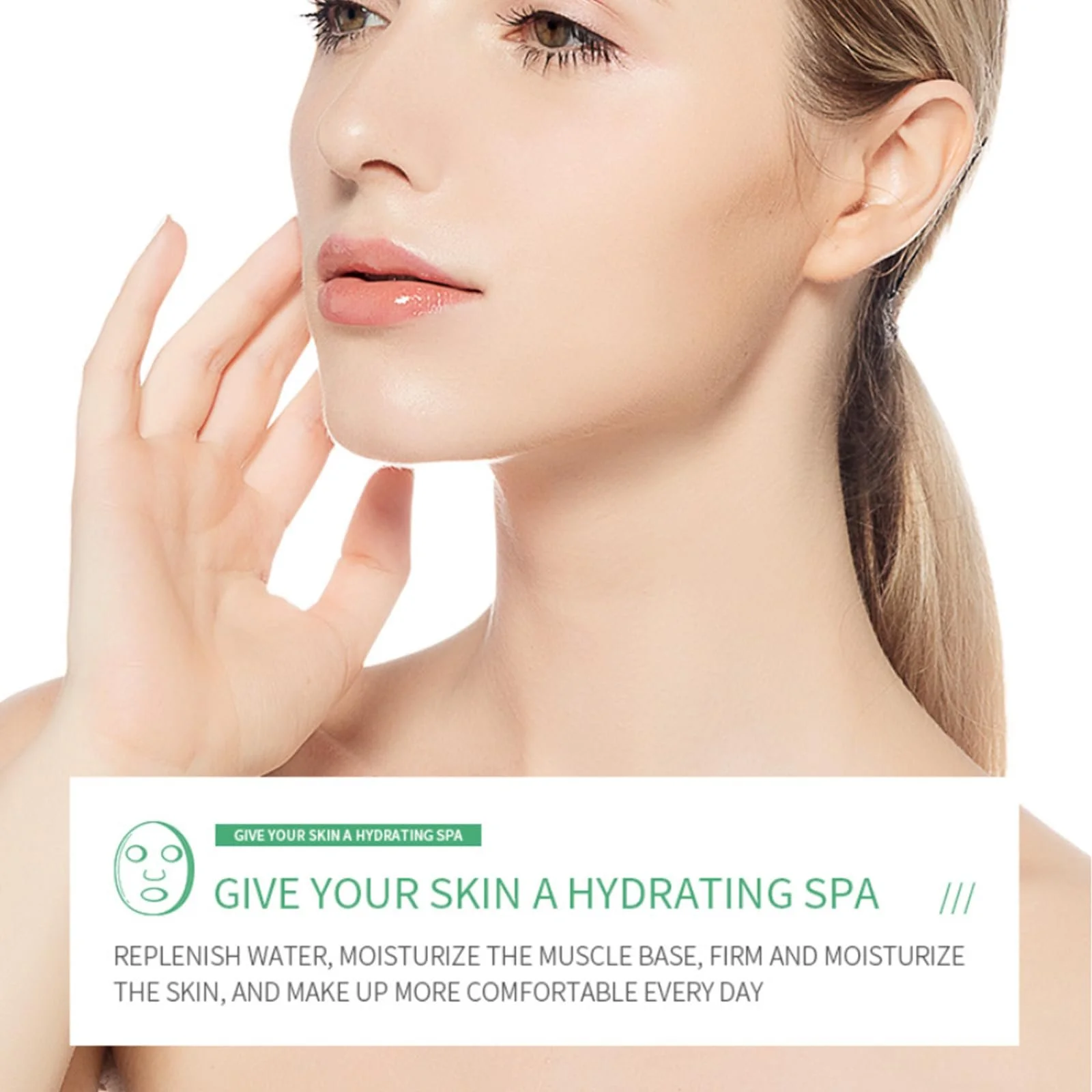 Гелева маска з вітаміном C 8 шт. Зволожуюча тканинна маска з гіалуроновою кислотою, фото №5