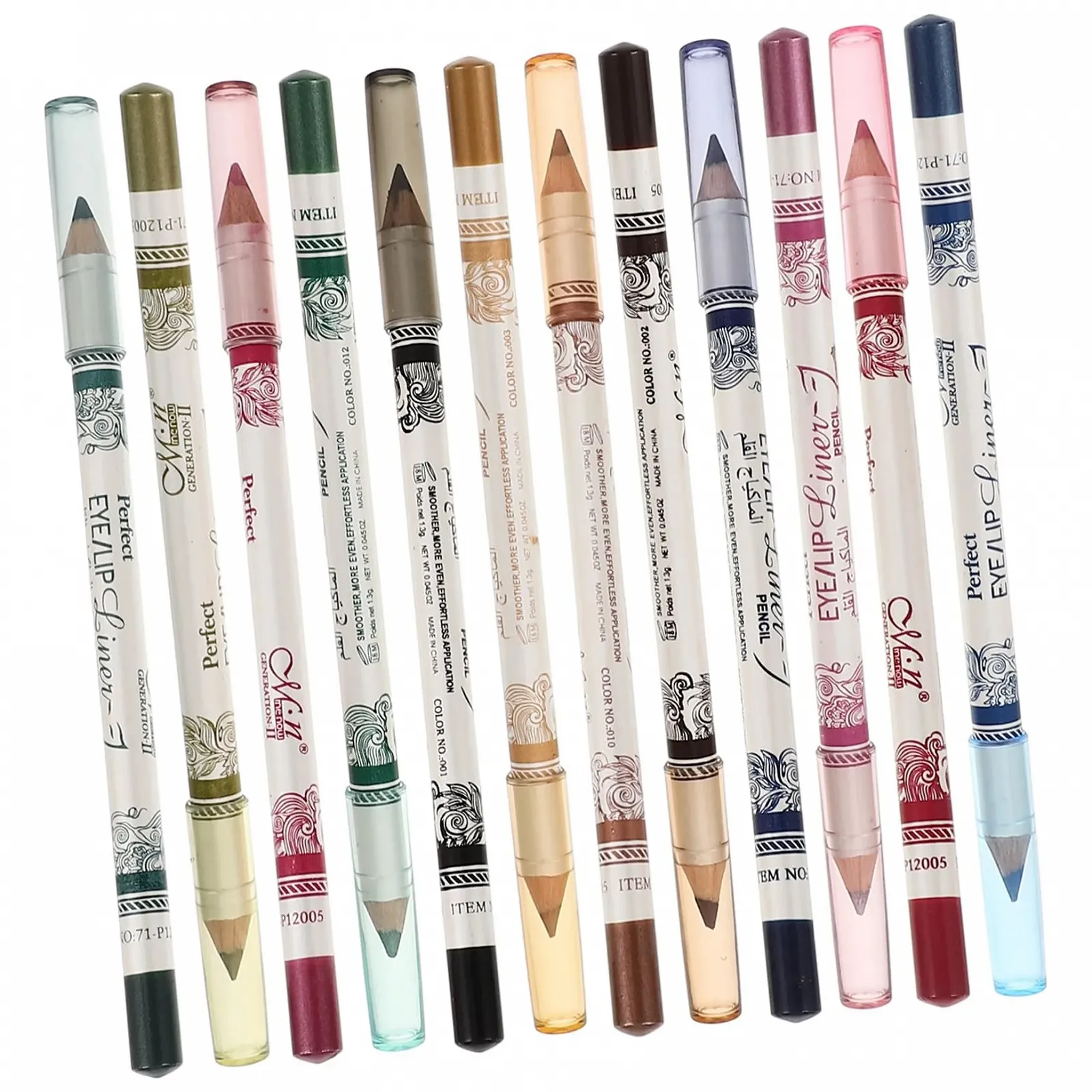 Олівець для очей FRCOLOR, 12 кольорів, фото №1