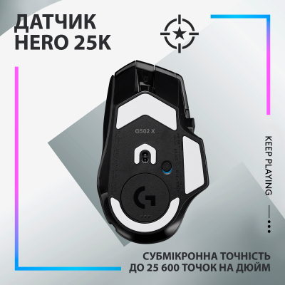 Мышка Logitech G502 X Plus Wireless Black (910-006162), фото №4 Мышка Logitech G502 X Plus Wireless Black (910-006162), фото №4