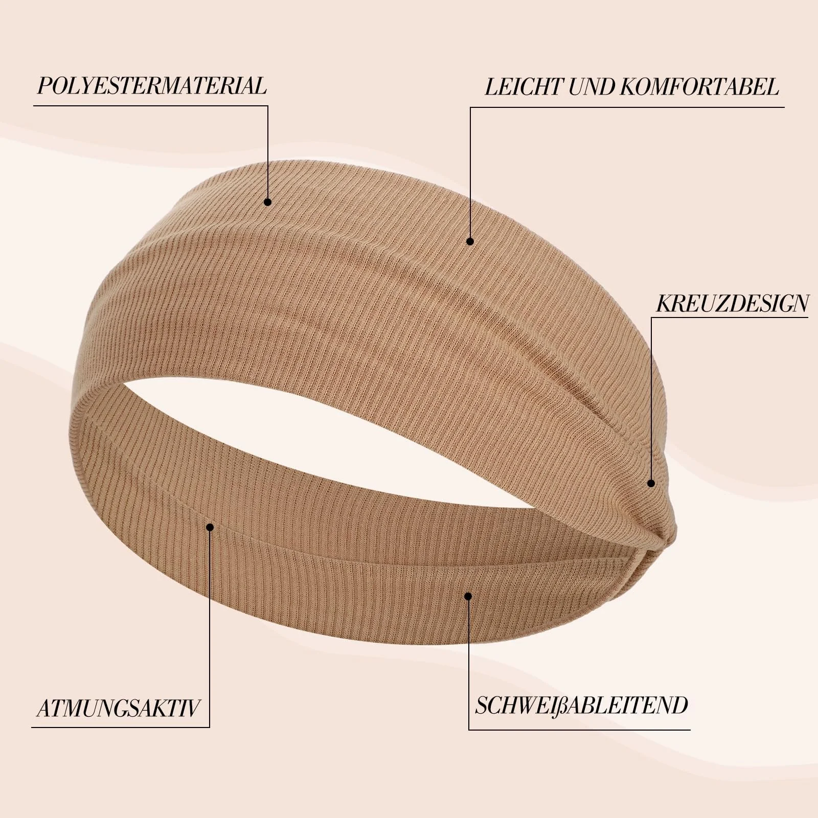 Пов'язка на голову Жіноча Еластична, фото №3