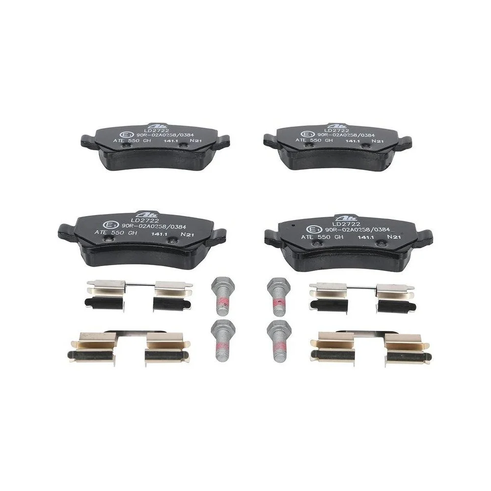 Комплект гальмівних колодок, дискове гальмо ATE Ceramic 13.0470-2722.2 для FORD VOLVO, фото №1 Комплект гальмівних колодок, дискове гальмо ATE Ceramic 13.0470-2722.2 для FORD VOLVO, фото №1