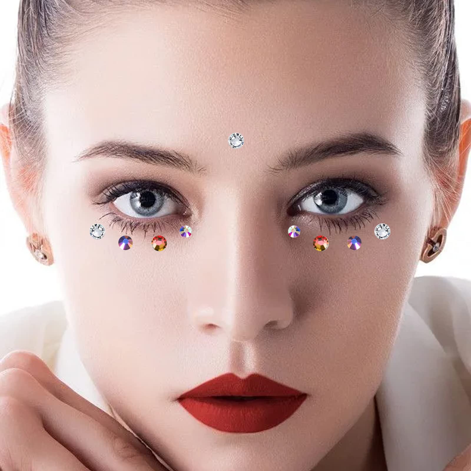 Стразы для ногтей Crystal Gems Flat Back SS4 6 8 10 12 16 Round Glitter Diamonds 3D, фото №4