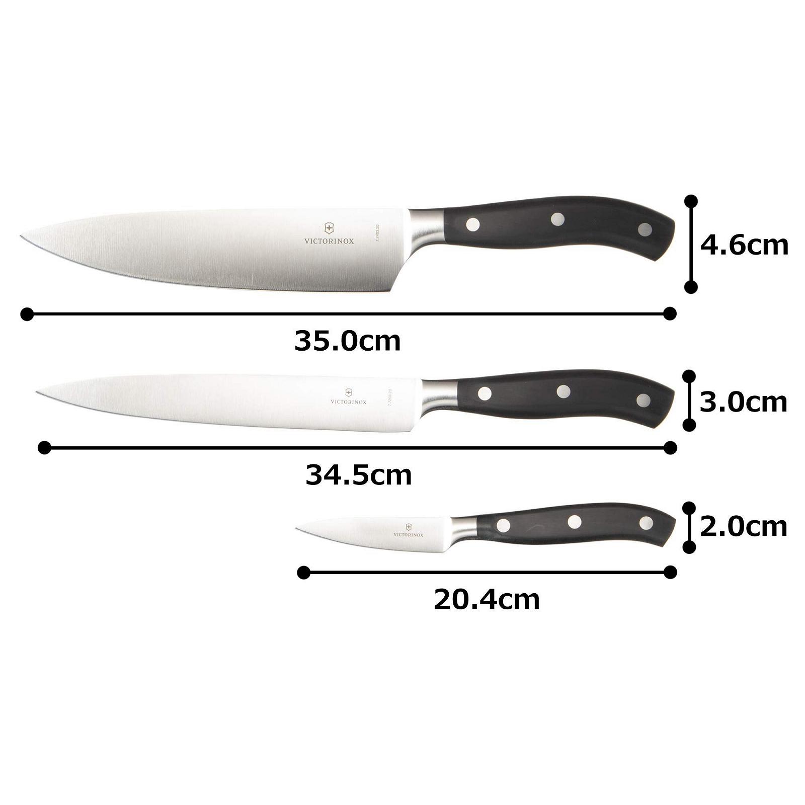 Набор ножей Victorinox Grand Maître, 3 предмета, черный, фото №3