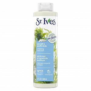 Гель-эксфолиант для душа St. Ives Purifying Sea Salt & Pacific Kelp с морской солью и водорослями 650 мл - Фото 1
