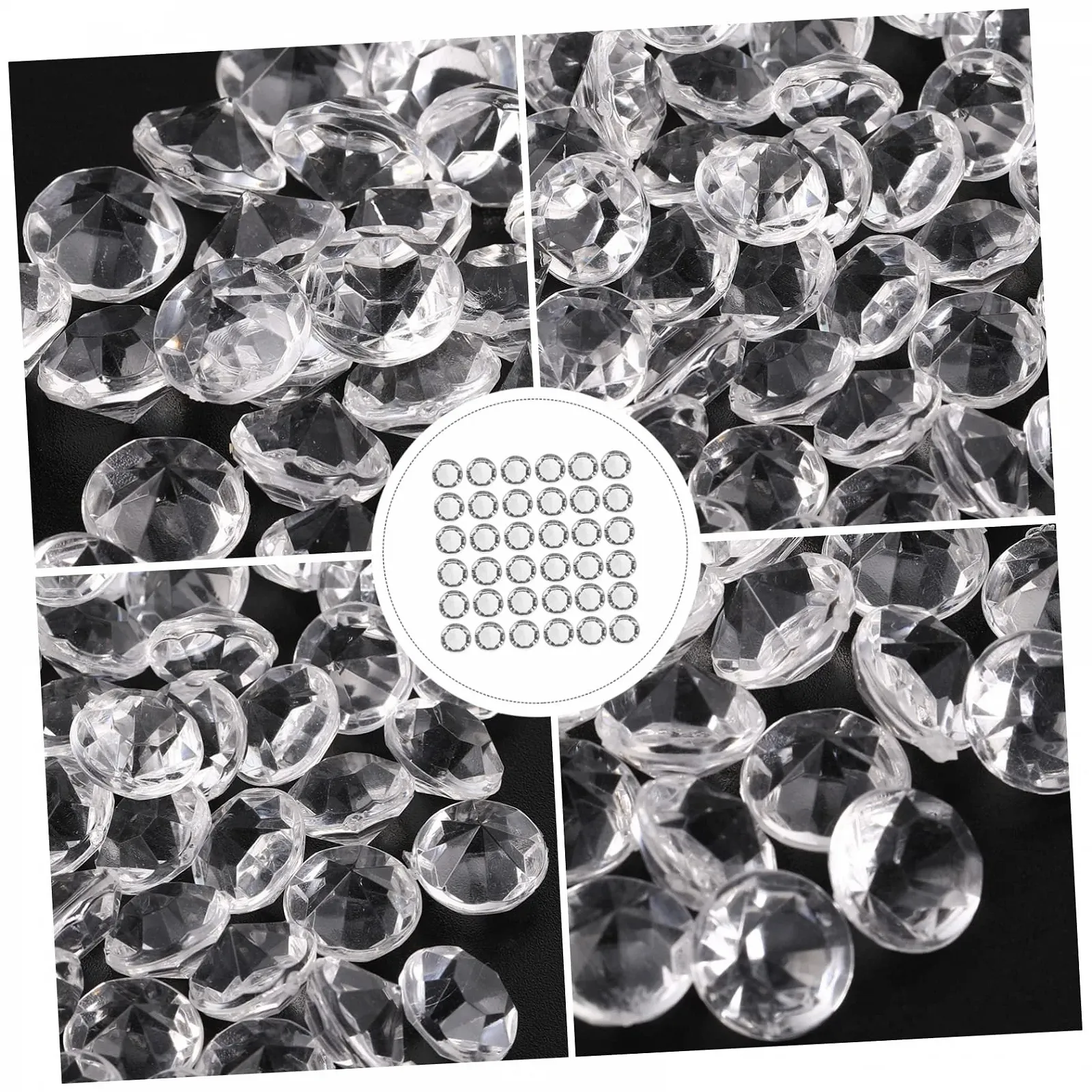 Стразы Акриловые Operitacx 500 штук Прозрачный, фото №7