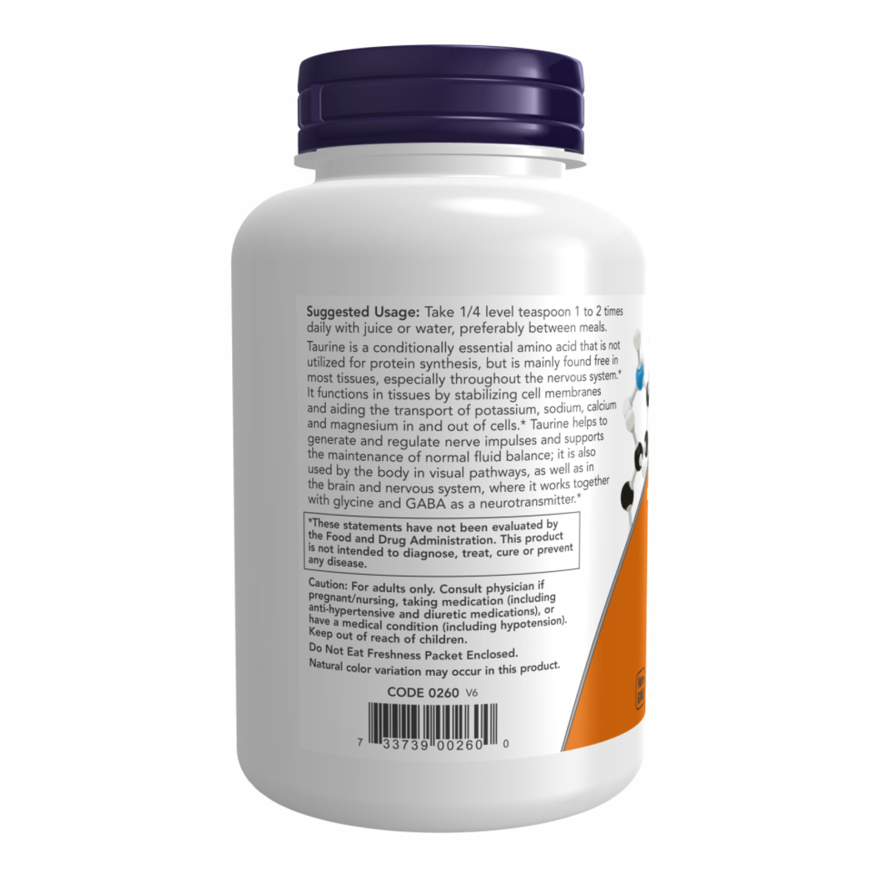 Taurine Powder 227g, фото №3