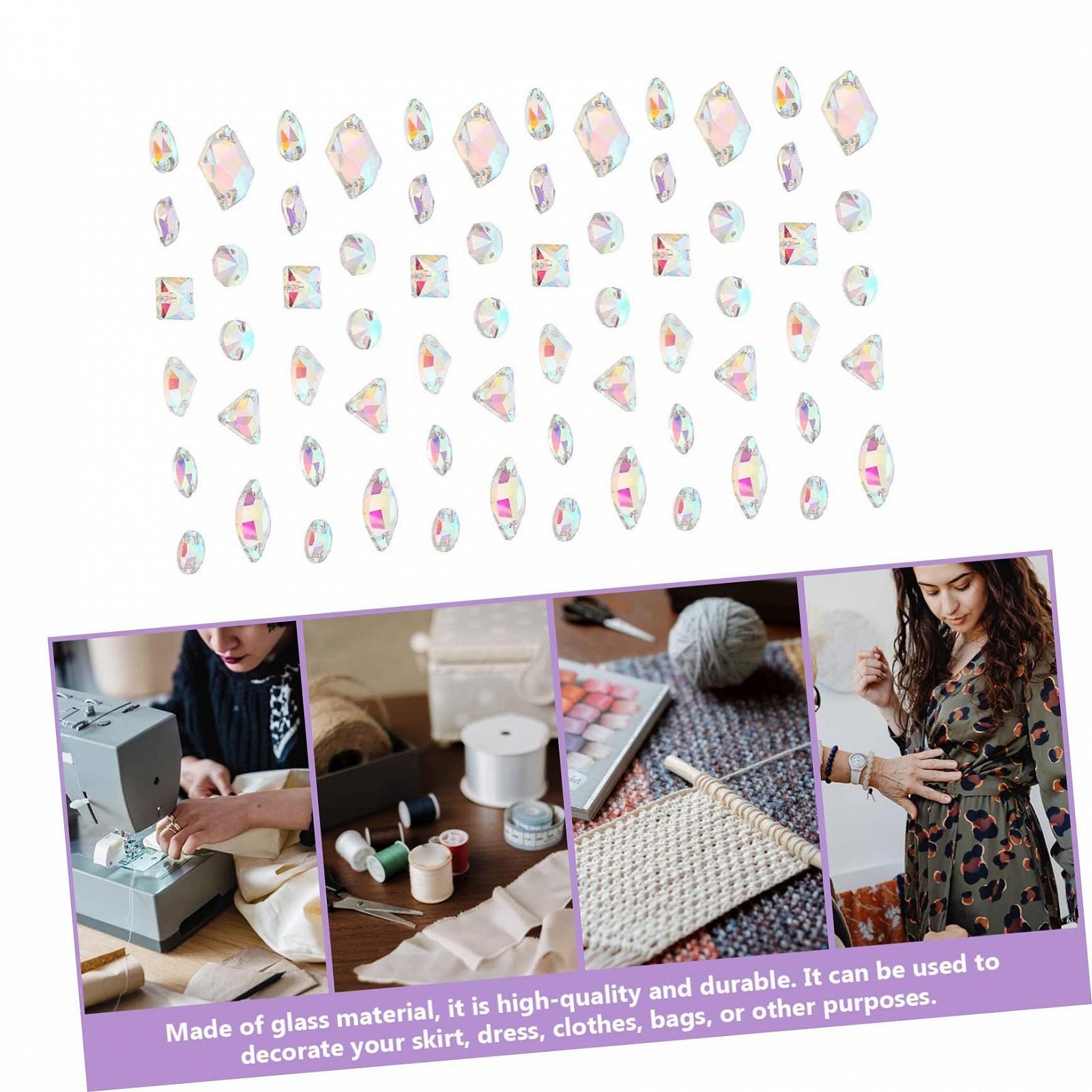 NUOBESTY 360 штук Двосторонні стрази Кристалічні намистини, фото №9