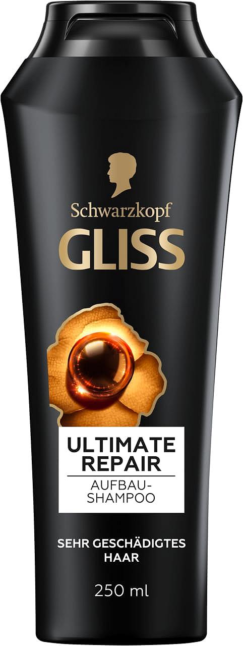 Шампунь Gliss Ultimate Repair с жидким кератином и экстрактом жемчуга для сильно поврежденных и сухих волос, фото №2