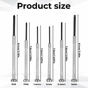 Набір міні-викруток прецизійних Bewudy 6 в 1 6 предметів synthetic.ua - Фото 1