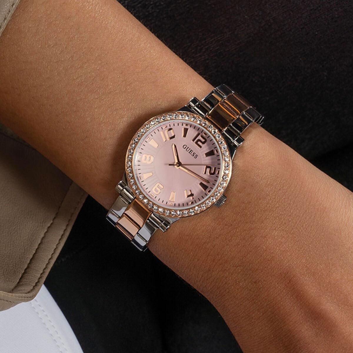 Годинник GUESS Fawn GW0686L4 Жіночий, Нержавіюча сталь, Двоколірний, Різнокольоровий/Рожеве золото, Браслет, фото №6