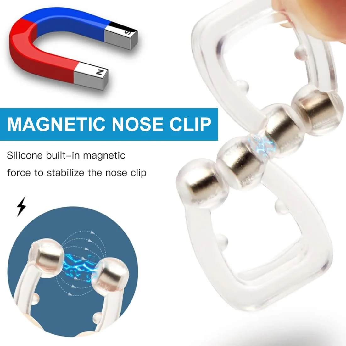 Клипсы для носа Магнитные силиконовые 10 шт., фото №3