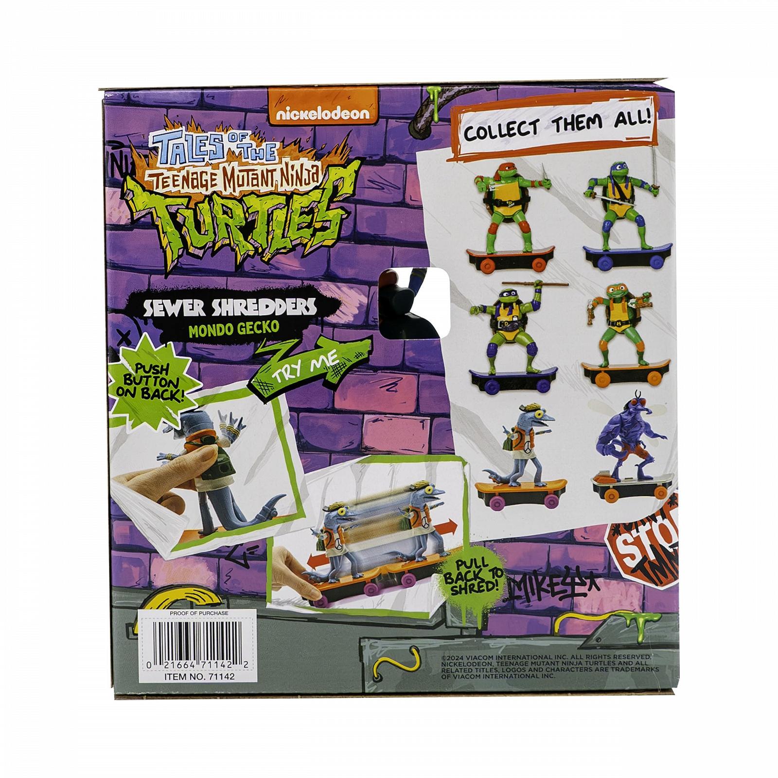 Фигурка на скейте TMNT Sewer Shredders Mondo Gecko, 13 см, фото №7