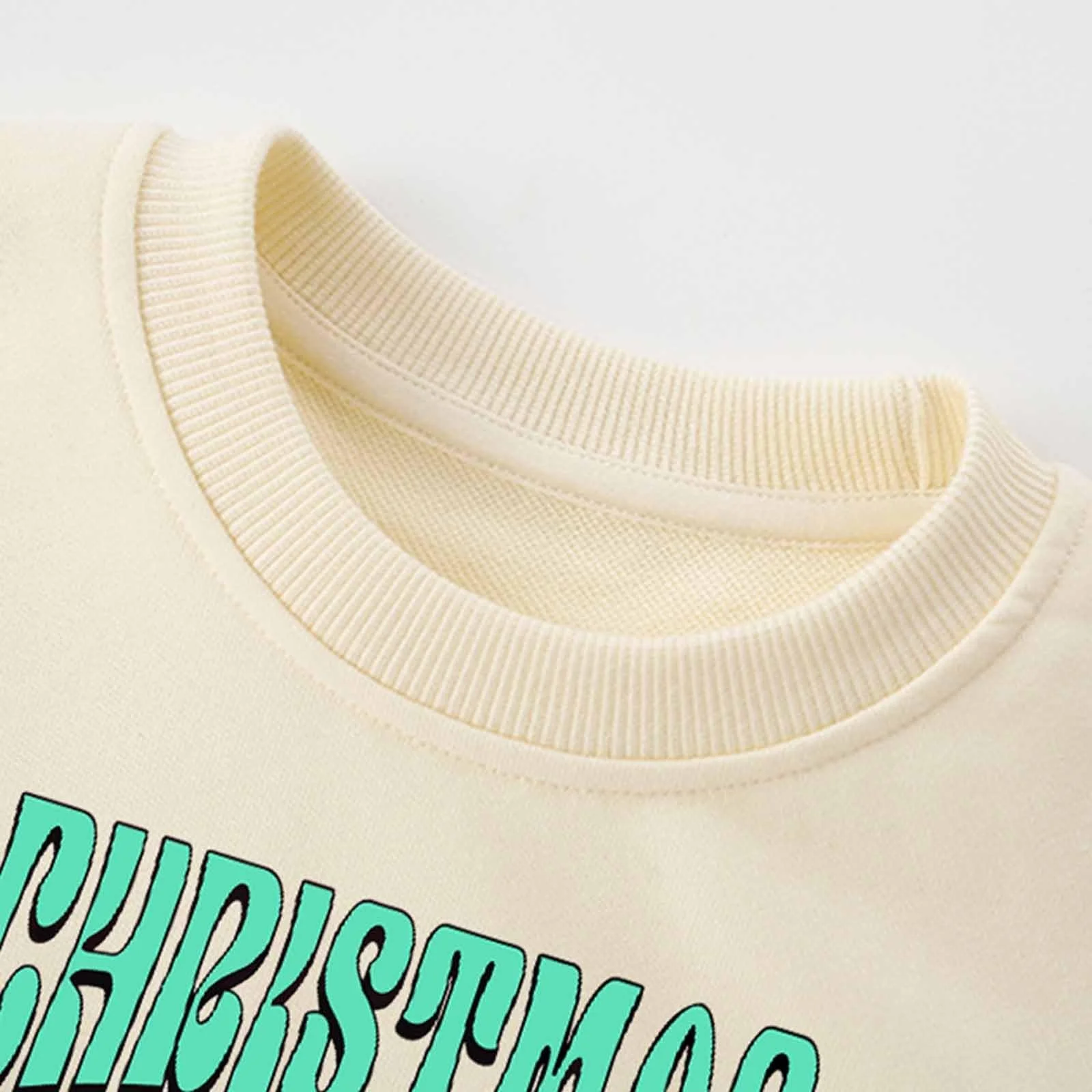 Пуловер для девочек с принтом, круглый вырез, длинные рукава, уютный флисовый худи, мягкая повседневная одежда, праздничная одежда, фото №4