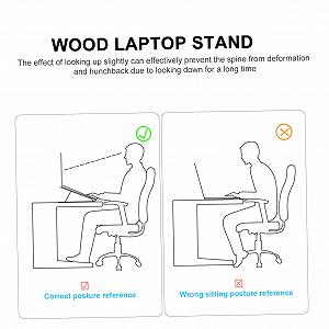 Підставка для ноутбука Solider Holz вертикальна synthetic.ua - Фото 1